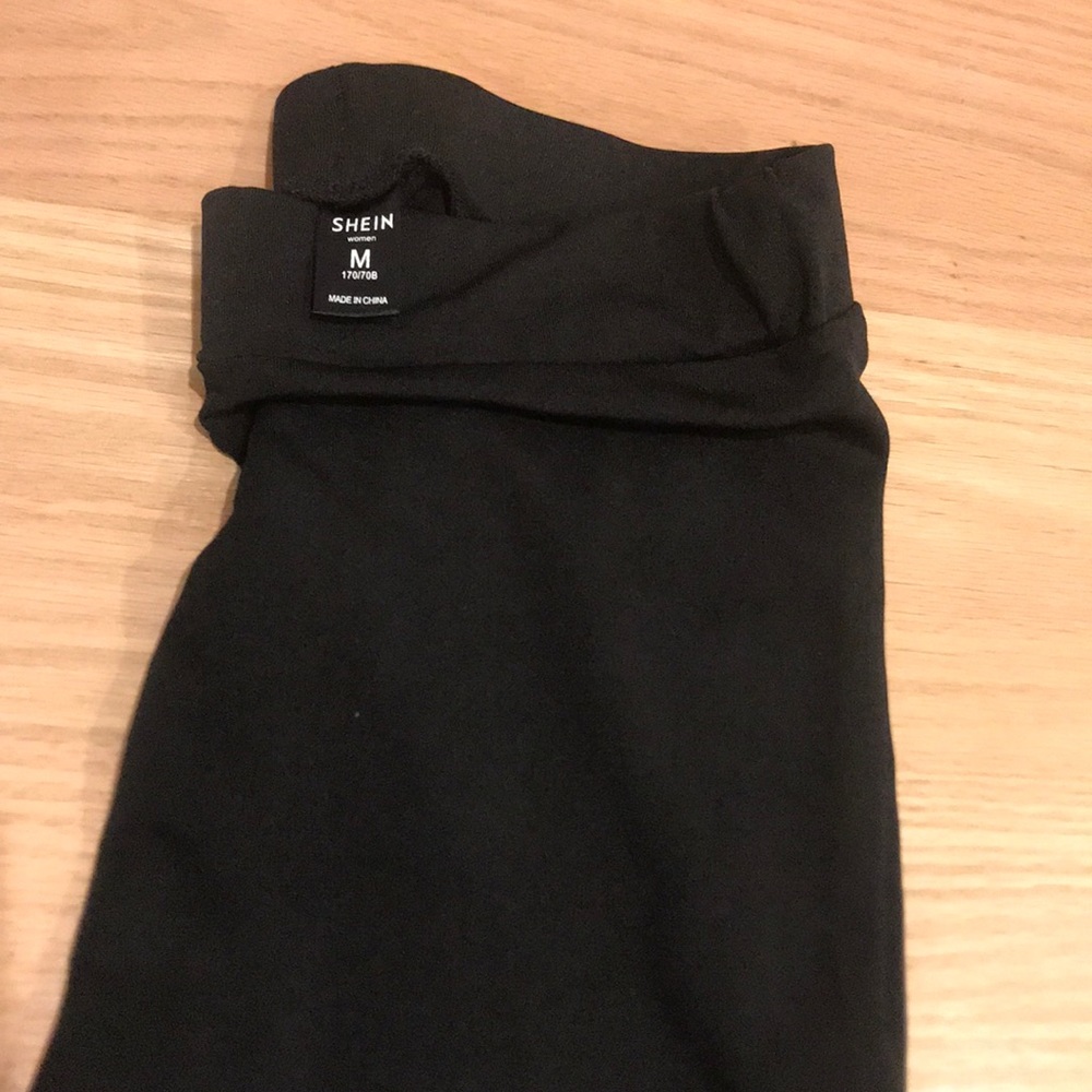 Plain Black Shein Leggings